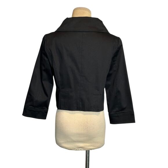 Selé black 3/4 sleeves crop jacket size small - Picture 8 of 11